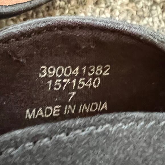 Asos Landing Mules Womens 7 Black Suede Slip On Flats Pointy Comfort Shoes - Picture 12 of 13